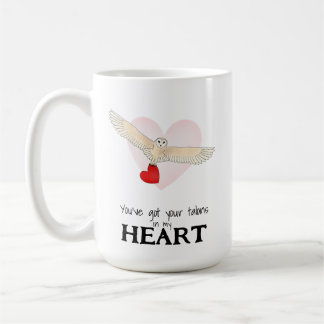 Du hast deine Krallen in meinem Herzen Eule-Mug Kaffeetasse