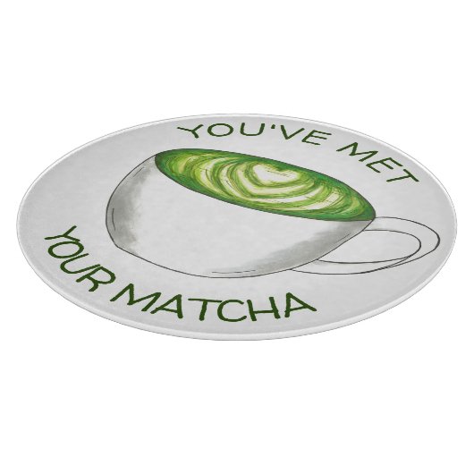 Du hast deine Match Matcha Green Tea Latte Liebe g Schneidebrett (Ecke)