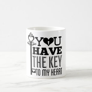 Du hast den Schlüssel zu meinem Herzen Kaffeetasse