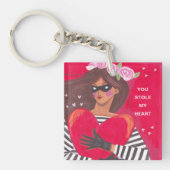 Du hast den Valentinstag meines Herzens gestohlen Schlüsselanhänger (Vorderseite)