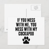 Du hast dich mit meinem Cockapoo verwirrt Postkarte (Vorne/Hinten)
