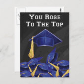 Du hast die Rose nach oben Postkarte (Vorne/Hinten)