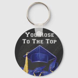 Du hast die Rose nach oben Schlüsselanhänger