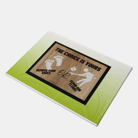 Du hast die Wahl! Fußmatte (Schrägansicht)