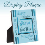 Du hast diese Ermutigung blau got Fotoplatte<br><div class="desc">Kleine quadratische Plakette / 5.25 x 5.25 mit Easel Ermutigung,  positive Vibes Plaque Geschenkidee. Ein Geschenk für jemanden,  den Sie interessieren,  der vielleicht eine kleine tägliche Erinnerung benötigt,  die sie durch alles durchkommen kann,  was sie beunruhigt. Es gibt immer Hoffnung und Liebe. Dunkel und hellblau.</div>