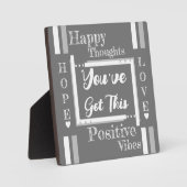 Du hast diese Ermutigung grau got Fotoplatte (Vorderseite)