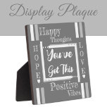 Du hast diese Ermutigung grau got Fotoplatte<br><div class="desc">Kleine quadratische Plakette / 5.25 x 5.25 mit Easel Ermutigung,  positive Vibes Plaque Geschenkidee. Ein Geschenk für jemanden,  den Sie interessieren,  der vielleicht eine kleine tägliche Erinnerung benötigt,  die sie durch alles durchkommen kann,  was sie beunruhigt. Es gibt immer Hoffnung und Liebe. Grau und weiß.</div>