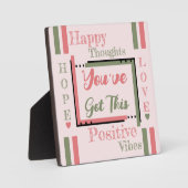 Du hast diese Ermutigung pinkgrün got Fotoplatte (Vorderseite)