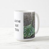 Du hast diese grüne Ginko-Leaf-Wassertropfen got Kaffeetasse (VorderseiteRechts)
