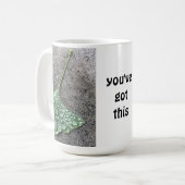 Du hast diese grüne Ginko-Leaf-Wassertropfen got Kaffeetasse (Vorderseite Links)