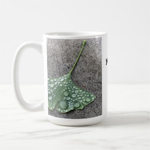 Du hast diese grüne Ginko-Leaf-Wassertropfen got Kaffeetasse