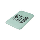 Du hast diesen schwarzen Schriftart got Badematte (Schrägansicht)