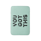 Du hast diesen schwarzen Schriftart got Badematte (Vorderseite Vertikal)