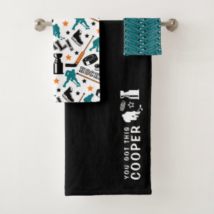 Du hast dieses Hockey-Handtuch-Set Got Badhandtuch Set
