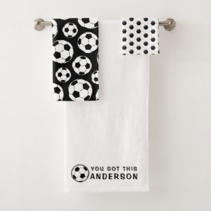 Du hast dieses Set für Fußballhandtücher Got