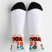"Du hast dir rot Got." Socken (Oben)