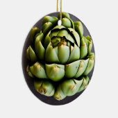 Du hast ein gutes Herz | Funny Artichoke Pun Keramik Ornament (Rechts)