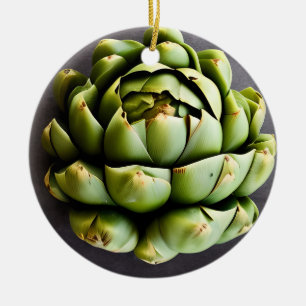 Du hast ein gutes Herz Funny Artichoke Pun Keramik Ornament