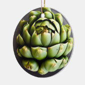 Du hast ein gutes Herz | Funny Artichoke Pun Keramik Ornament (Links)