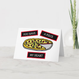 Du hast ein Stück meines Herzens unartig kokett Karte