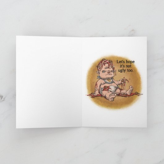 Du hast eine Babykarte Karte (Innenseite)