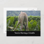 Du hast eine Giraffe! Postkarte (Vorne/Hinten)