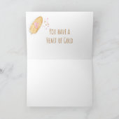 Du hast eine Goldgrußkarte Karte (Innenseite)