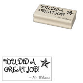 "DU HAST EINE GROSSE ARBEIT GELEISTET!" + Tutor Na Gummistempel (Stempel)