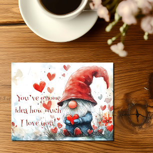 "Du hast eine Idee, wie viel ich dich Liebe" Valen Postkarte