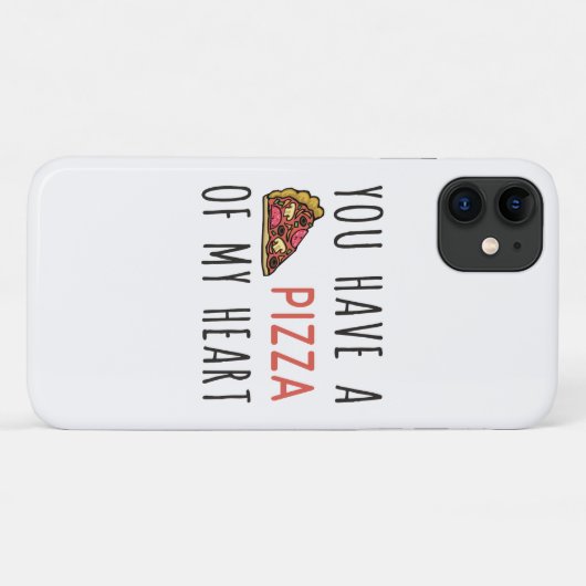 Du hast eine Pizza im Herzen Case-Mate iPhone Hülle (Rückseite (Horizontal))