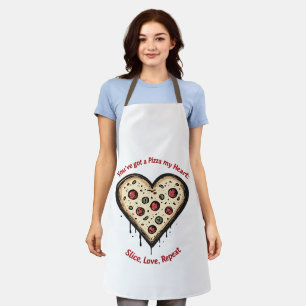 Du hast eine Pizza mein Herz Schürze