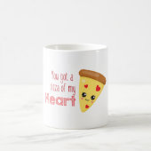 Du hast eine Pizza meines Herzens Kawaii Pizza Pun Kaffeetasse (Mittel)