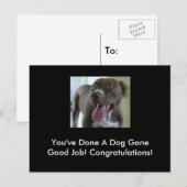 Du hast einen Hund gut gemacht! Postkarte (Vorne/Hinten)