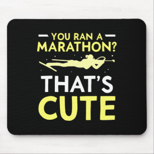 Du hast einen Marathon gemacht, der Niedliche Spor Mousepad