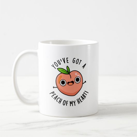 Du hast einen Pfirsich meines herzen Funny Fruit P Kaffeetasse (Links)