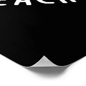 Du hast einen Pfirsich meines Herzobst Pun Dark BG Poster (Ecke)