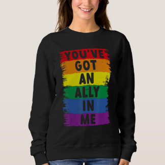 Du hast einen Verbündeten in mir Lgbt Pride Sweatshirt