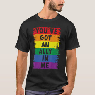 Du hast einen Verbündeten in mir Lgbt Stolz T-Shirt