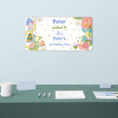 Du hast es geschnappt! Aquarellnuss Geburtstag Banner (Messe)