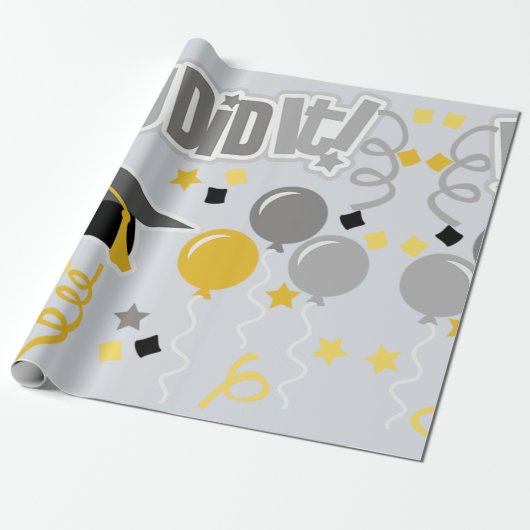 Du hast es getan! -Abschluss Geschenkpapier (Ungerollt)