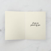 Du hast es getan! Abschluss-Karte Karte (Innenseite)