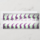 Du hast es getan! Early Animation Woman Jumping Gl Save The Date (Vorderseite)