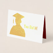 Du hast es getan! Folienkarte (Vorderseite)