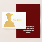 Du hast es getan! Folienkarte (Anzeige)