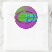 Du hast es getan! Großer Job!!! Aufkleber (Tasche)