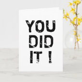 DU HAST ES GETAN! KARTE (Gelbe Blume)