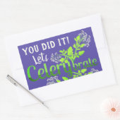 Du hast es getan! Let's Celerybrate - Punny Garden Rechteckiger Aufkleber (Umschlag)