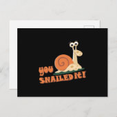 Du hast es gut gemacht geschnitten postkarte (Vorne/Hinten)