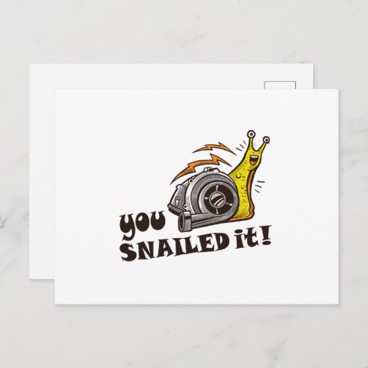 Du hast es gut gemacht geschnitten postkarte (Vorne/Hinten)