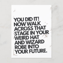 Du hast es komisch, Hut und Robe Funny Abschluss g